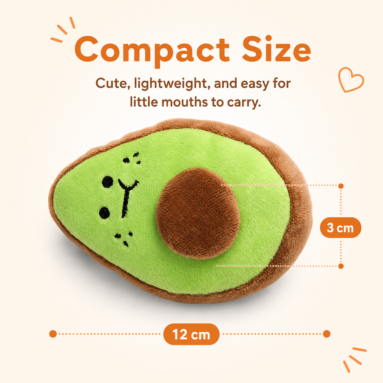 Avocado Dog Toy