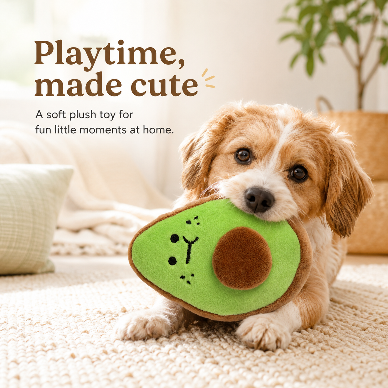 Avocado Dog Toy