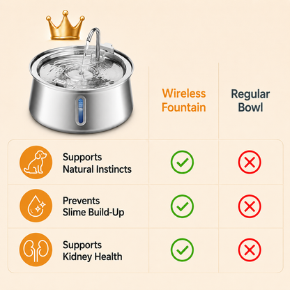 Fountivo Wireless Dog Water Fountain 4L