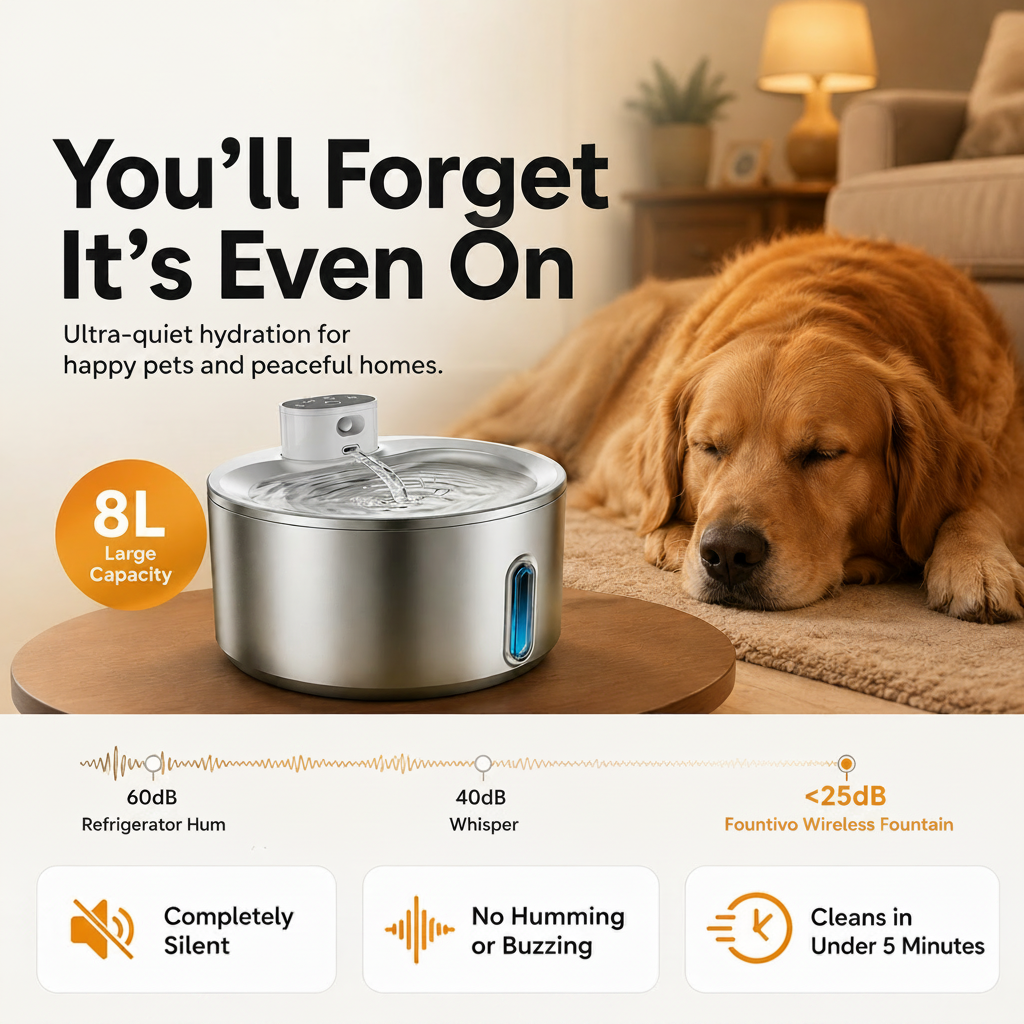 Fountivo Wireless Dog Water Fountain 8L